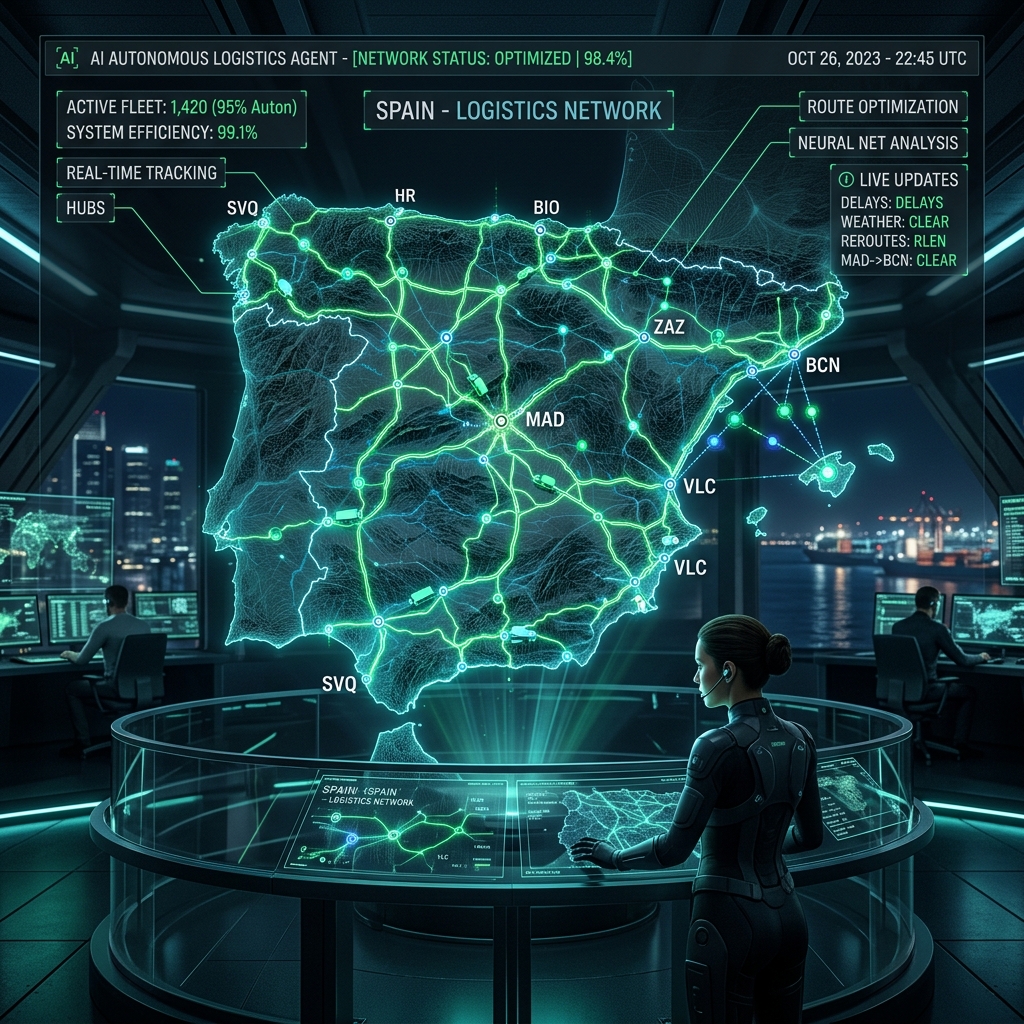 Optimización de Rutas y Cadena de Suministro con IA Agéntica en 2026
