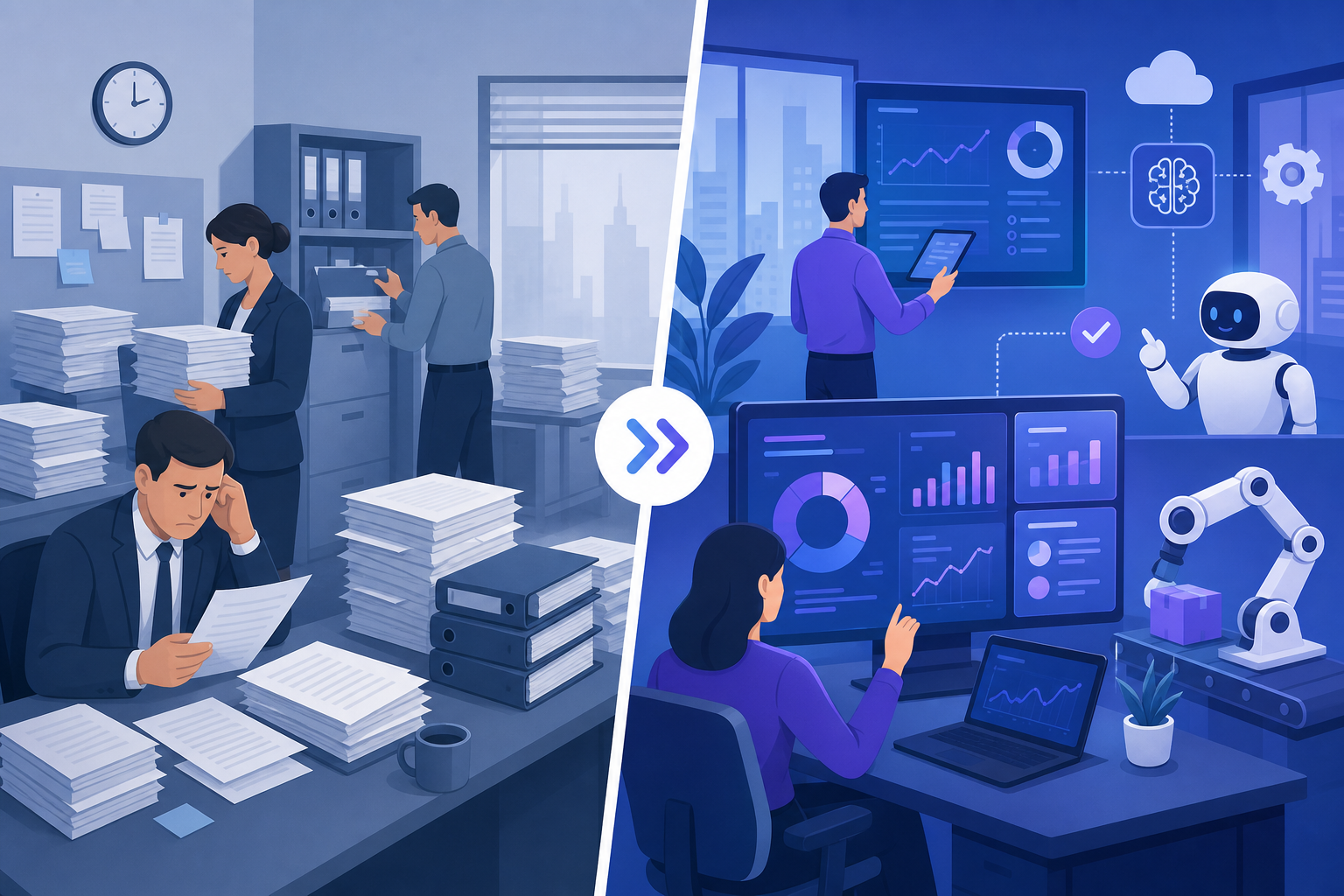 Transformación de una empresa tradicional a una empresa con inteligencia artificial aplicada